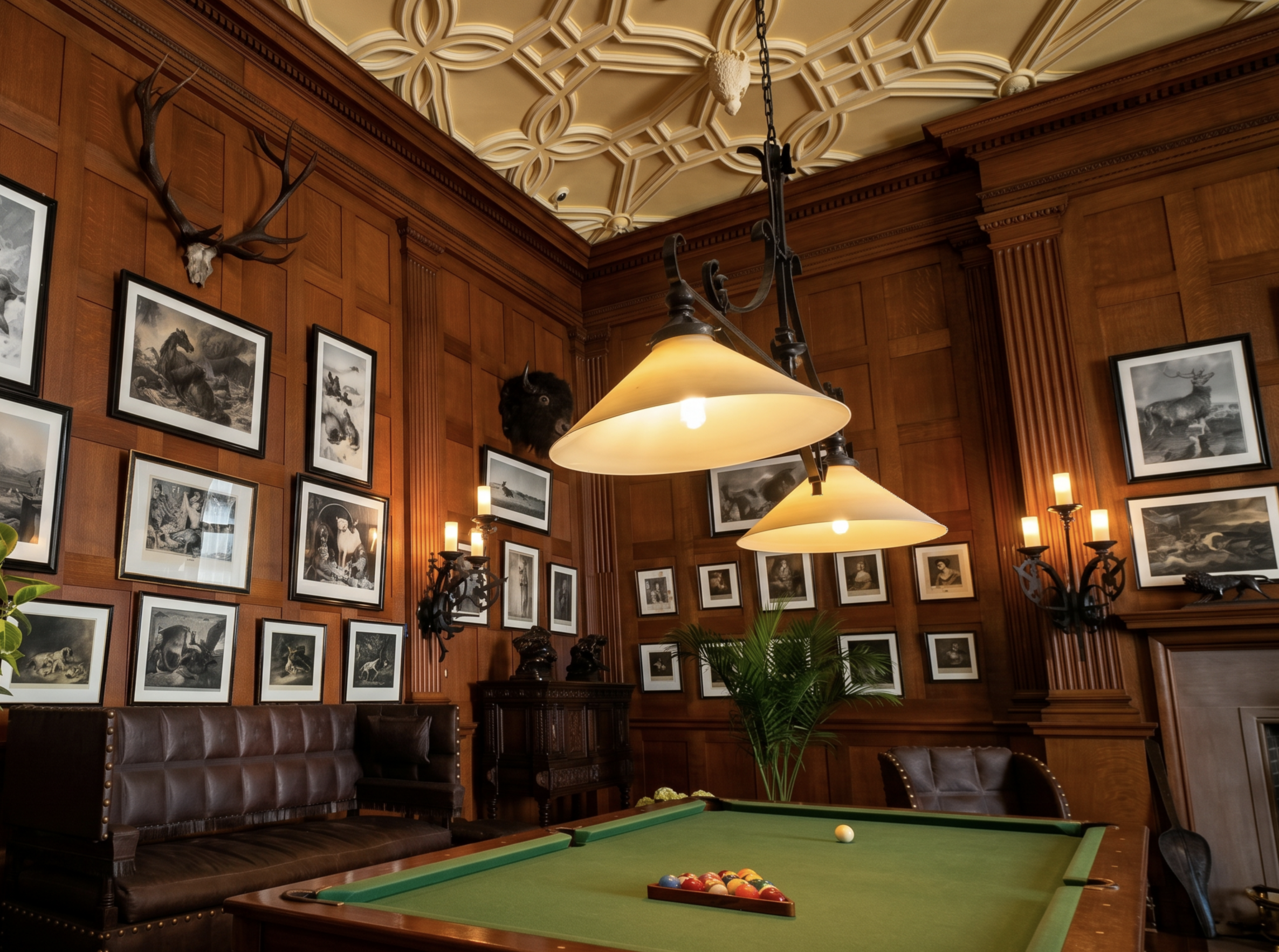 Pool table in Biltmore Estate